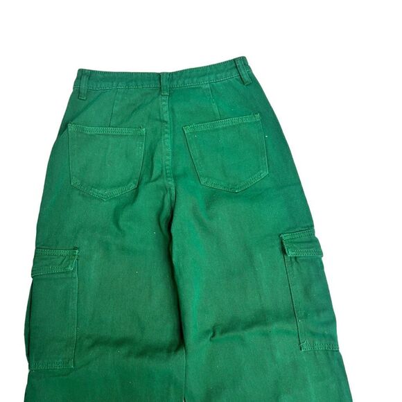 Shein Women’s Green Multiple Pocket Cotton Blend Jeans Size XS - Picture 5 of 7